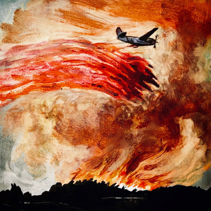 Aerial Firefighting Acrylic © 2018 Bill Russell