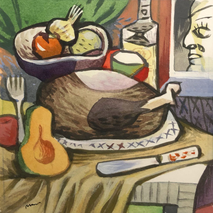 Stiil Life with Turkey Original Art © 2019 Bill Russell