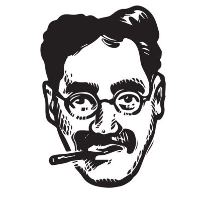 Groucho Marx Portrait Illustration © Bill Russell
