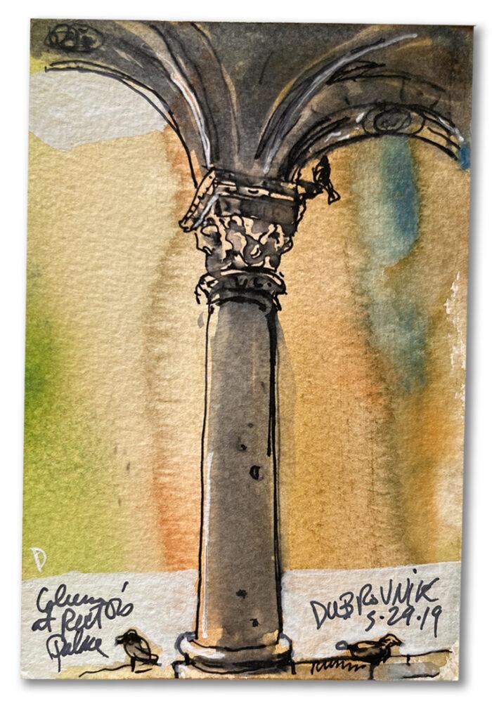 Purchase this Dubrovnik, Croatia Column One Postcard by Bill Russell